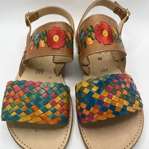 Alex bestickte gewebte Blumen Sandalen Damengröße 9,5 bunt - Bild 1 von 6