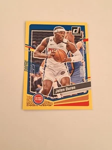 Baloncesto Panini Donruss #104 Jalen Duren amarillo paralelo 2023-24 - Imagen 1 de 5