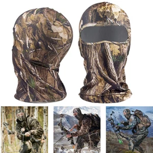 Real Tree Camo Full Face Mask Tactical Military Balaclava Hunting Windproof Hood - Picture 1 of 12