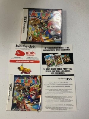 Mario Party DS (Nintendo DS, 2007) Original Game Case Manual Inserts NO GAME - Image 1 of 2