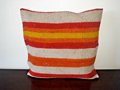 Funda de Cojín Peruana Oveja/Lana Funda de Almohada Manta Hecha a Mano Estilo Boho  Foto 1 de 3