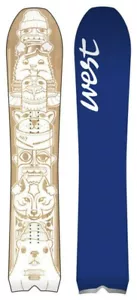 West Snowboard para hombre 160 Freeride 2017 seis carros polvo Big Mountain - Imagen 1 de 2