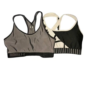 Lote de 2 sujetadores deportivos Under Armour espalda cruzada para correr/desgaste activo medianos para mujer - Imagen 1 de 7