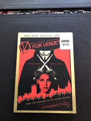 V For Vendetta (DVD, 2005) Two-Disc Special Edition - NEW SEALED - Image 1 of 2