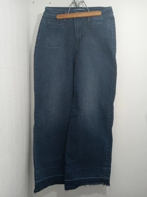 Sonoma Wide Leg Jeans Sz 6, Blue Dark Wash #125572, 28x27  - Image 1 of 4