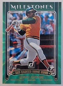 Reggie Jackson 2025 Donruss Milestones Green Laser #16 - Bild 1 von 2