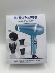 Babyliss Pro Nano Titanium Hair Dryer 1875W w/ 4 Attachments - Minimizes Frizz - Picture 1 of 15