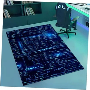 Tappeto Area Gioco Lavabile, Codice Binario Design Programmatore Gioco Tappeto Teen - Foto 1 di 7