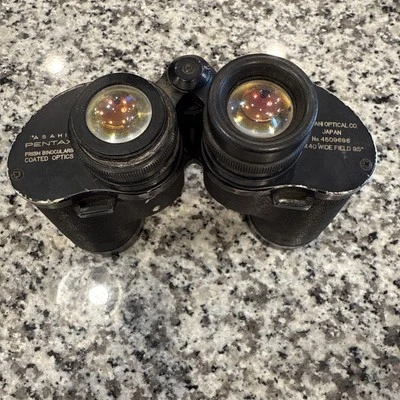 Asahi Pentax 8x40 Wide Field 9.5 Deg Prism Binocular Coated Optics No.4509698  - Image 1 of 4