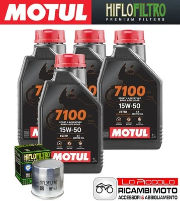 Kit Tagliando 4 OLIO [MOTUL] 7100 15w50 + FILTRO Bmw K 1200 RS 1996 1997 1998 Foto 1 de 4