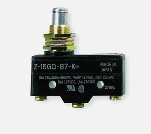 OMRON Z-15GQ-B7-K 0.5 MM Contact Gap, 15 AMP, 250 VAC, Basic Switch, - Picture 1 of 9