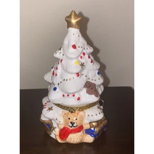 Christmas Tree Jewelry Storage Box Bracelet Necklace Trinket Box Display Case - Picture 1 of 6