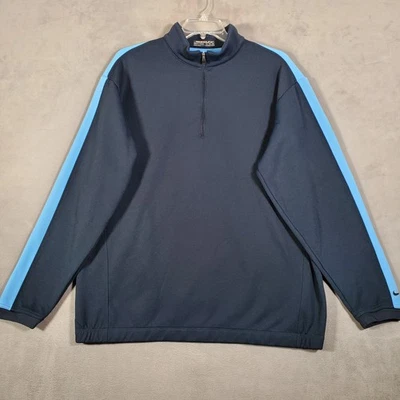 Suéter de Golf Nike Para Hombres XXL Azul 1/4 Cremallera Pullover Ajuste Térmico Forrado de Vellón Activo Foto 1 de 4