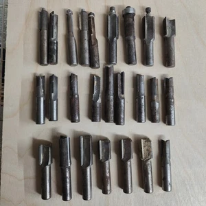 25 brocas de enrutador recto de carburo 2 flautas vástago de 1/2" usadas - Imagen 1 de 1