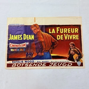 1955 Rebel Without A Cause Original 14x22 Movie Poster James Dean Natalie Wood - Picture 1 of 8