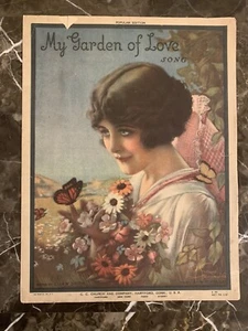 1919 My Garden of Love Song Sheet Music by Ella M. Smith and W. C. Polla - Picture 1 of 3