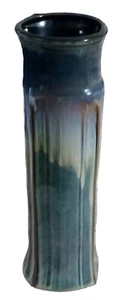 Bill Campbell Art Pottery 13" Vase Drip Glaze Signed - Picture 1 of 9