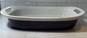 CORNING WARE ETCH 3 QUART EGGPLANT PURPLE STONEWARE CASSEROLE EXCELLENT COND - Picture 1 of 5