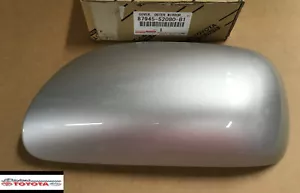 TOYOTA YARIS SEDAN OUTER MIRROR COVER FITS 2007-2012 SILVER DRIVER SIDE - Picture 1 of 1