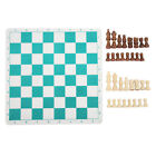 Chess Set Imitation Wood Plastics Glossy Lightweight Chess Pieces With PU Ch SD0