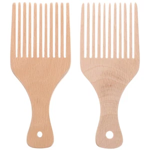 Breiter Zahn Entwirren Kamm Haar Styling Picks Afro Kamm - Bild 1 von 11