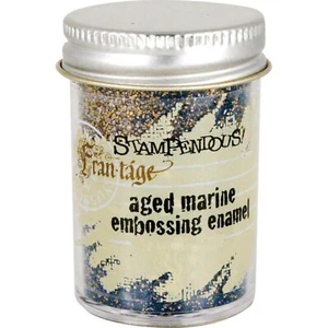 Embossing Powder Frantage Aged MARINE Embossing Enamel .65 oz Jar Stampendous - Picture 1 of 2