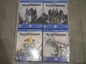NEW SEALED Transformers 1-4 Blu-Ray Movies Limited Slipcase Edition Steelbooks - Picture 1 of 5