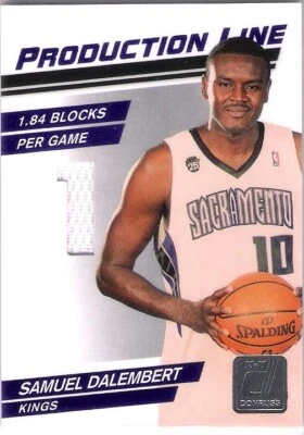 2010-11 DONRUSS PRODUCTION LINE MATERIALS SAMUEL DALEMBERT JERSEY /299 - Image 1 of 2