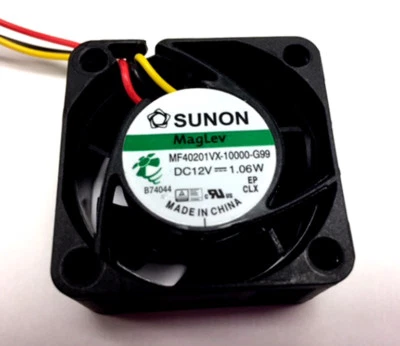 Sunon MF40201VX-10000-G99 - Axial Fan,12 V DC, 40x20 mm(can replace KDE1204PKVX) - Image 1 of 3