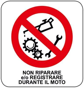 Hinweisschild NICHT REPARIEREN ORGELN AM MOTORRAD 330X350mm Aluminium. - Bild 1 von 1
