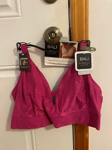 BRAND NEW WOMEN'S SIZE XL BALI BEAUTIFULLY YOU WIRELESS KEYHOLE BRA - Picture 1 of 12