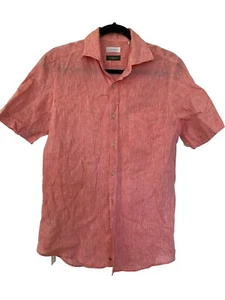 Slowear Glanshirt Orange Garment Dyed Linen Shirt - Size 38 / 15 Small - Picture 1 of 10