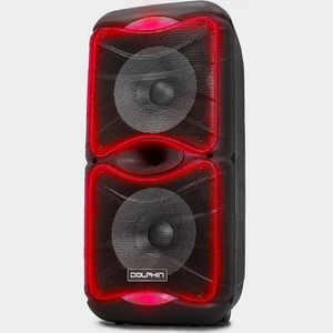 Dolphin SP-212RBT Dual 12" Woofers Portable Bluetooth Party Speaker with Lights - Picture 1 of 12