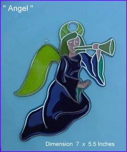 Acrylic / Epoxy Suncatchers - " ANGEL " - Picture 1 of 2