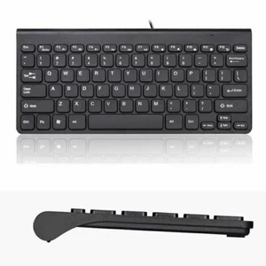 Kleine wasserdichte 78 Tasten kabelgebundene USB-Tastatur für PC-Desktop-Laptop- - Bild 1 von 9
