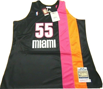 CAMISETA AUTÉNTICA MITCHELL & NESS NBA MIAMI HEAT JASON WILLIAMS 2005-06 TALLA 56 Foto 1 de 4