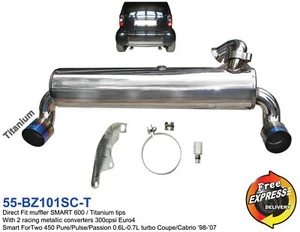 Sportauspuff Auspuff für SMART ForTwo 450 0.6L-0.7L Turbo - Bild 1 von 12