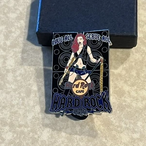 Hard Rock Cafe Love all Serve All - Rocker Girl pin - Picture 1 of 2