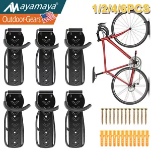 Heavy Duty Wall Mount Vertical Bike Rack Bicycle Holder Hook Storage Hanger US - Picture 1 of 14