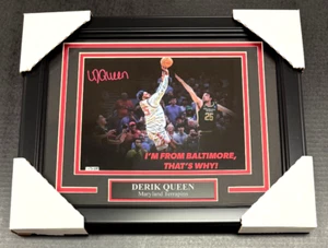 Derik Queen Autographed Framed I'm from Baltimore 8x10 Photo Maryland Terps - Picture 1 of 1