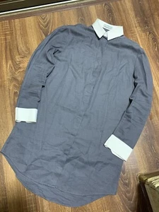 Balenciaga Long Gray Dress Shirt “B” Logo Size 40 - Picture 1 of 11