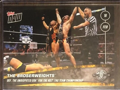 2020 Topps Now WWE NXT #6 Pete Dunne Matt Riddle Broserweights TakeOver Portland - Image 1 of 2