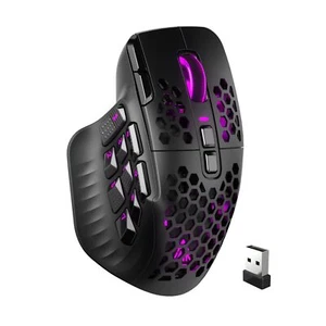 Mouse inalámbrico para juegos SOLAKAKA SM809 Pro MMO con 9 botones laterales 24000 DPITrip... - Imagen 1 de 9
