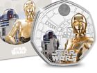 Star Wars R2-D2 i C-3PO 2023 UK 50p srebrna kolorowa moneta