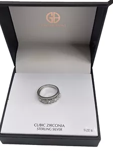 Giani Bernini Rings- Sterling Silver Cubic Zirconia Bands, Set of 2 Size 8 - Picture 1 of 6