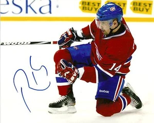 TOMAS PLEKANEC SIGNED 8X10 PHOTO MONTREAL CANADIENS AUTOGRAPH - Picture 1 of 1