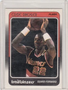 1988 Fleer Basketball Card #92 Clyde Drexler Portland Trailblazers - NrMt - Picture 1 of 2