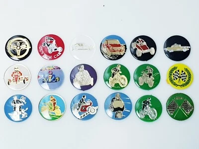 GLENWAY Vinyl Trophäenzentren 25mm 1zoll diverse Motorsport Rennfahrzeuge Auswahl