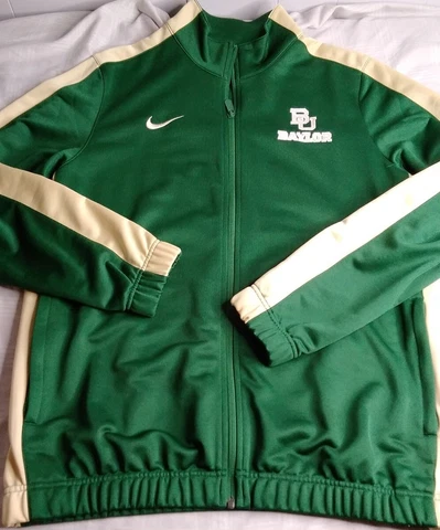 Nike Dri-Fit Elite Full Zip Track Jacket Baylor Bears Embroidered Mens Size L Cover