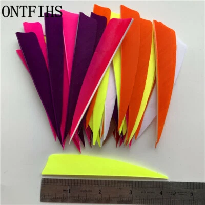 36Pcs 4Inch Shield Fletches Feather Fletching RW - Image 1 of 4